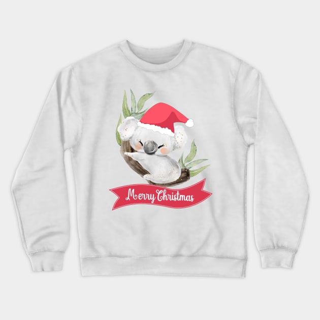 Christmas Koala Crewneck Sweatshirt by KarwilbeDesigns